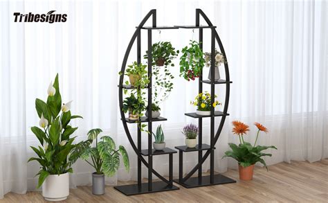 Tribesigns 5 Tier Plant Stand Pack Of 2 Multi Purpose Curved Display Shelf Bonsai