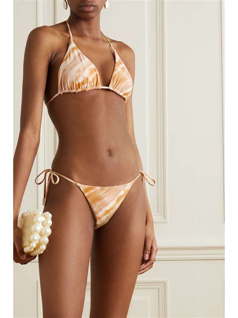 CULT GAIA Estella Tie Dyed Recycled Bikini Briefs NET A PORTER