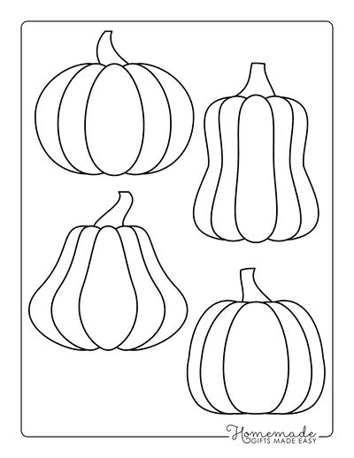 Pumpkin Template Printable Outlines & Patterns for Crafts in 2023 ...