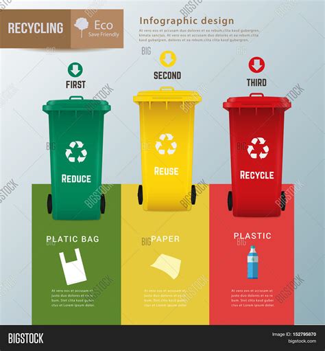 Recycle Waste Bins Infographic Vector Photo Bigstock