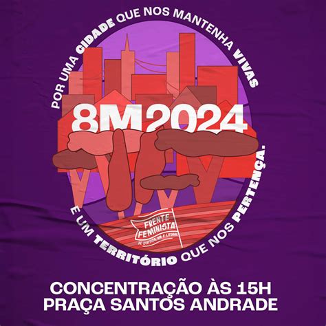 SISMMAC participa da construção do 8M em Curitiba Coloque na agenda