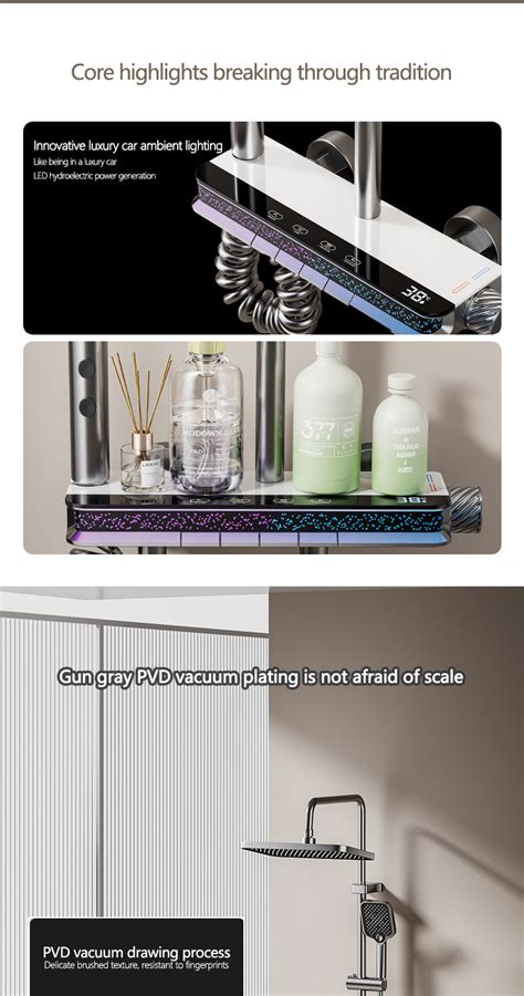 Koler Hot And Cold Shower Set Rainfall Shower Head Shower Faucet Set Save Water Shower Set