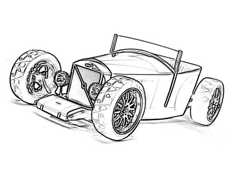 Hot Rod Coloring Pages For Adults Coloring Pages