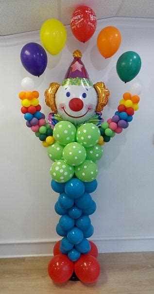 Circus Clown Sculpture Column 29 balloons vancouver JC Balloon Studio