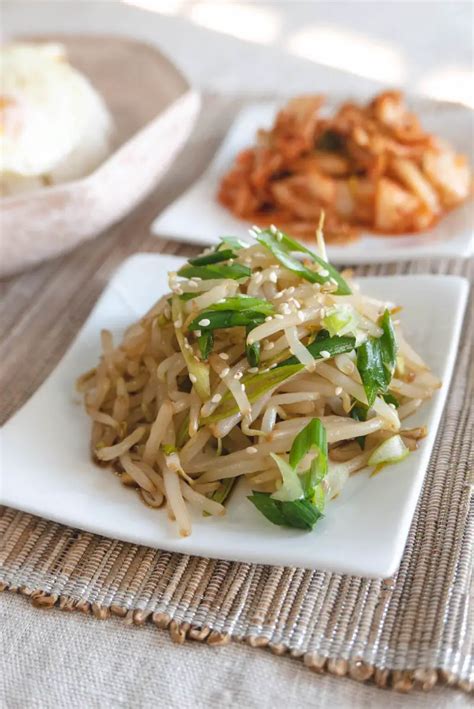 Korean Mung Bean Sprout Salad Sukju Namul Muchim Carving A Journey