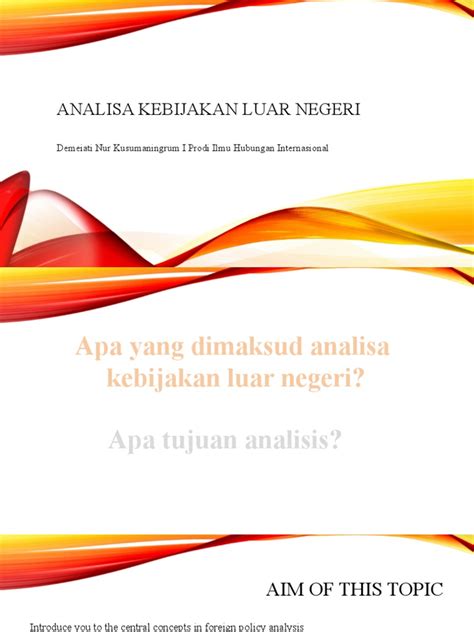 03 Analisa Kebijakan Luar Negeri Pdf