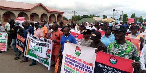 Protest Nasarawa Organised Labour Submits Protest Letter To Head Of