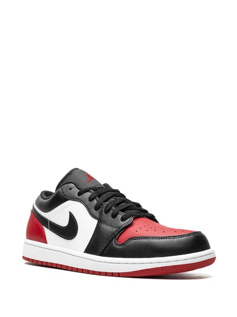 Jordan Air Jordan 1 Low "Bred Toe" Sneakers | Black | FARFETCH