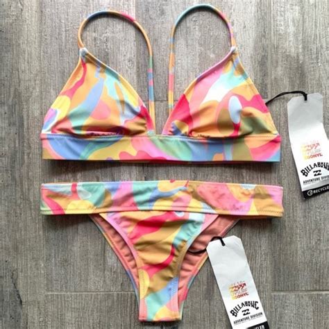 Billabong Swim Billabong Adiv Banded Triangle Skimpy Bikini Set Poshmark