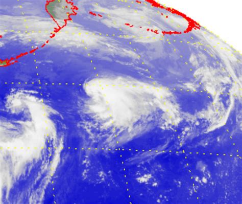 Tropical Cyclones In Track And Satellite Picture Of Tropical