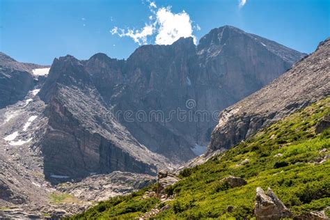 Hiking and Climbing Adventures on Longs Peak Stock Image - Image of ...