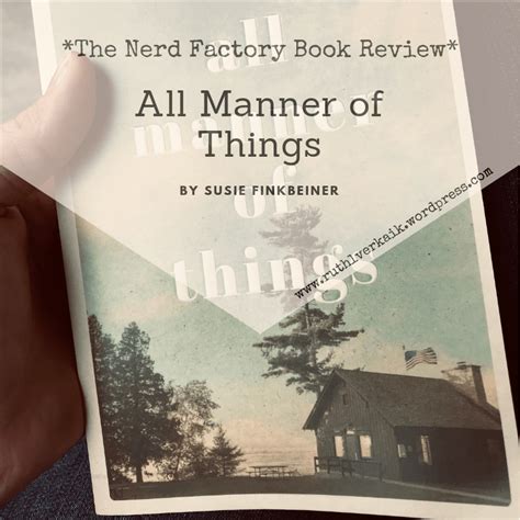 Review All Manner Of Things By Susie Finkbeiner Ruth Verkaik