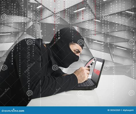 Hacker And Password Stock Image Image Of Fraud Magnify 30263269