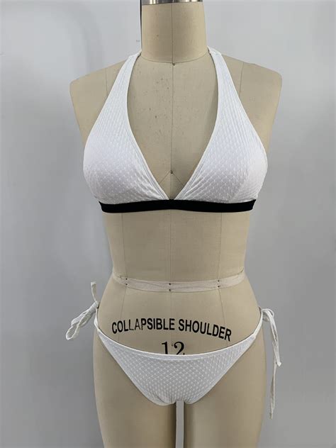 Piece Custom Hollow Out Texture Sexy Bikini Set String Girls Swimsuit Woman Swim Wear China