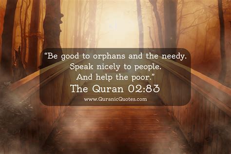 The Quran Surah Al Baqarah Be Good To Orphans And The Needy