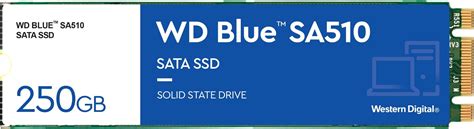 Western Digital WDS250G2B0B WD Blue 3D NAND Internal SSD M.2 SATA, 250 ...