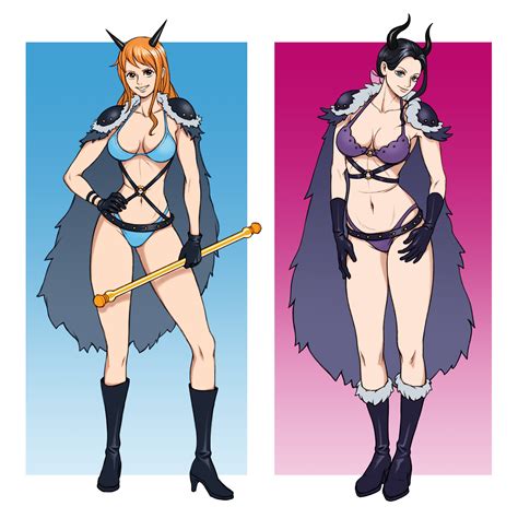 Arte mostra novos e ousados visuais de Nami e Robin de One Piece - O Vício