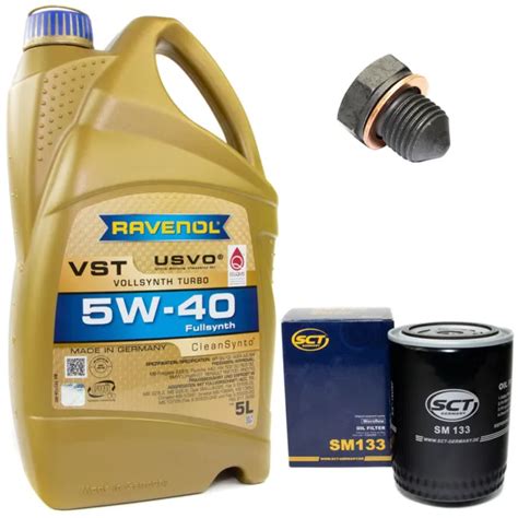 HUILE MOTEUR KIT 5W 40 5 Litre Filtre à Sm 133 Hélice pour VW Lt 28