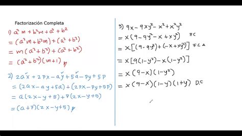 😎factorización Completa De Polinomios ⏩ Factorización 📝Álgebra 8° 🔺