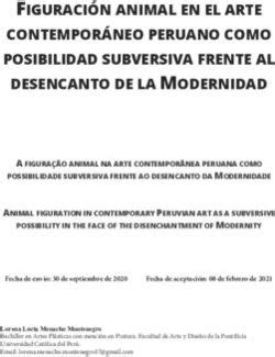 FIGURACIÓN ANIMAL EN EL ARTE CONTEMPORÁNEO PERUANO COMO POSIBILIDAD