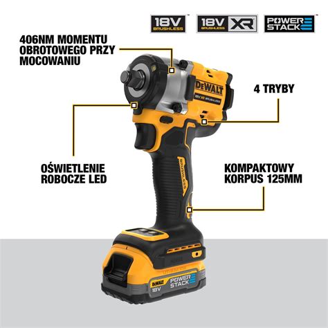 Dewalt Klucz udarowy 18V 1-2" 406Nm DCF921NT TSTAK - PROFESKA