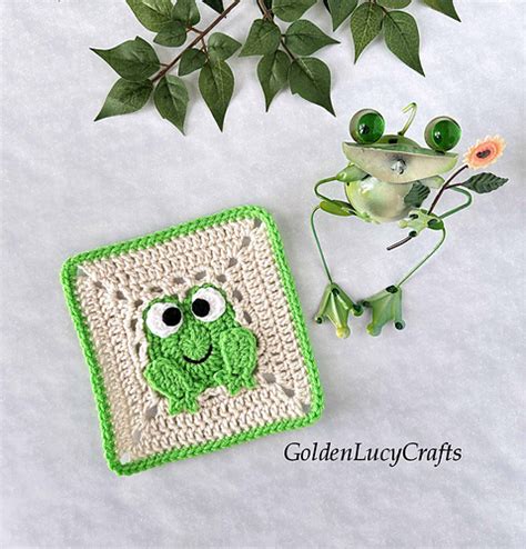 Ravelry Frog Square Pattern By Goldenlucycrafts