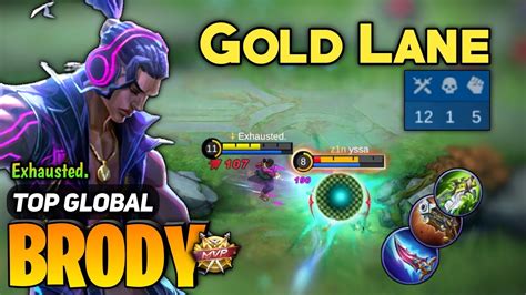 Goldlane Brody Aggressive Gameplay Top Global Brody Best Build By