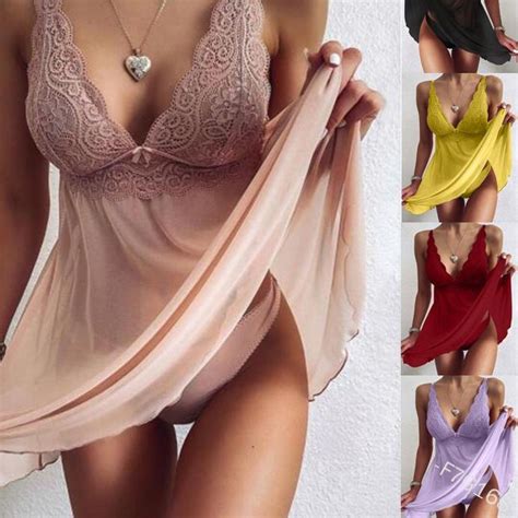 Fu86 LINGERIE DRESS SEXY SUPER PREMIUM Lace XQ Product Shopee