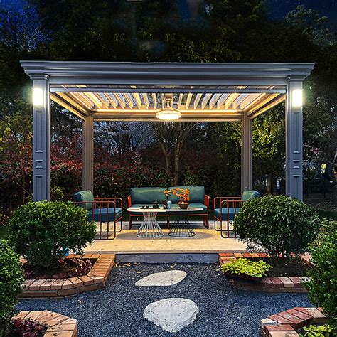 Heavy Duty Pergola Aluminium Bioclimatic X Pergolas And Gazebos