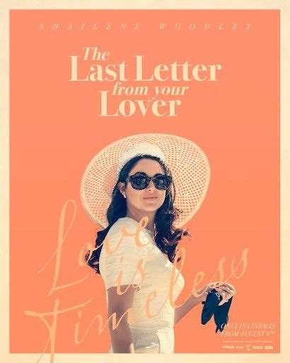 The Last Letter From Your Lover Movie Poster With Woman In White Dress