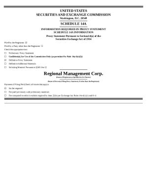 Regional Management Corp EDGAR Online Pro Doc Template PdfFiller