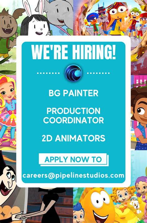 Pipeline Studios on LinkedIn: #hiring #animation #animationjobs