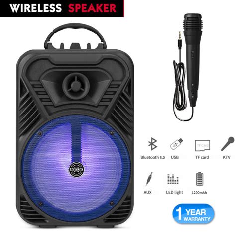 Speaker Bluetooth Karaoke Portable KIMISO Free Mic Ukuran 6 5