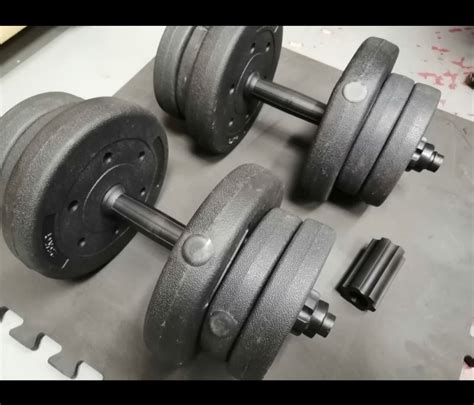 2 X 10kg Dumbbell Weights Sports Equipment Exercise And Fitness