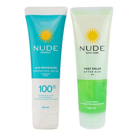 Promoción Protector Spf100 Gel Post Solar 120Ml X2 NUDE