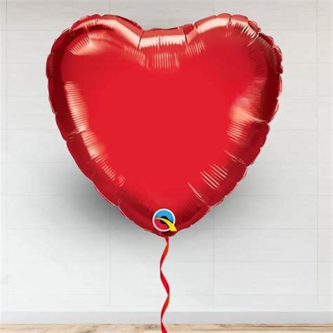 Red Heart Shaped Foil Balloon A