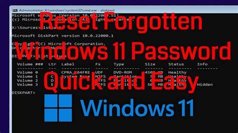 Reset Password Windows 11 Via Command Prompt Cmd [tutorial] Youtube