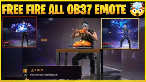 Free Fire All New Emotes Ob All Emotes Freefire