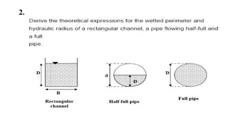 Solved Derive The Theoretical Expressions For The Wetted Chegg