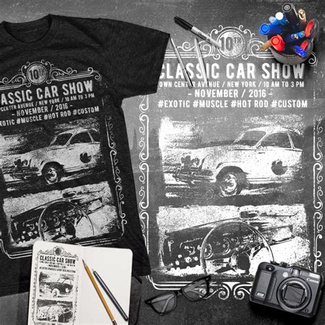 Classic Car Show Tee Shirt Design Tshirt Factory