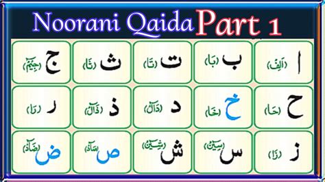 Noorani Qaida Lesson Full Youtube