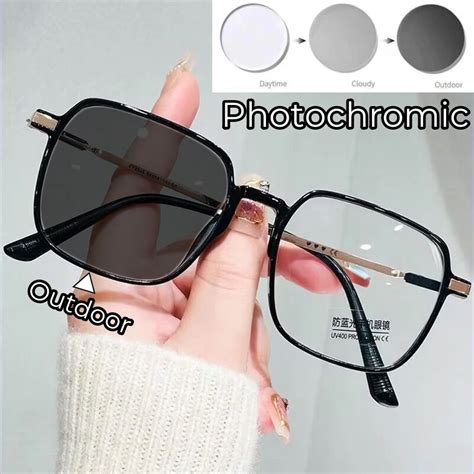 Gafas De Lectura Fotocrom Ticas Antiluz Azul Para Mujer Montura Grande