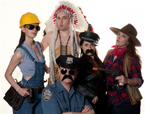 YMCA Costumes Village People Fancy Dress Group