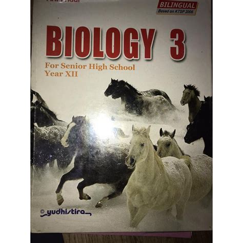 Jual Buku Biologi Kelas XII SMA 3 Yudhistira Bilingual Indonesia