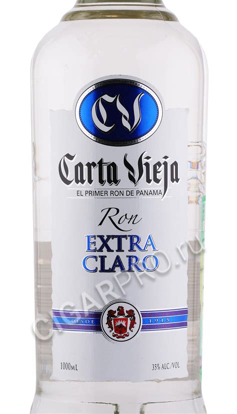 Carta Vieja Extra Klaro купить Ром Карта Вьеха Экстра Кларо 1л цена ...