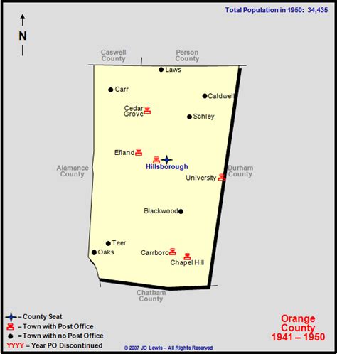 Orange County, NC - 1941 to 1950