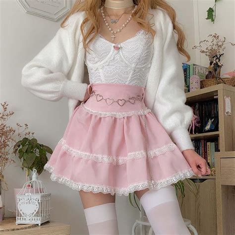 Softie Fit Soft Girl Aesthetic Outfit Pretty Girl Outfits Kawaii