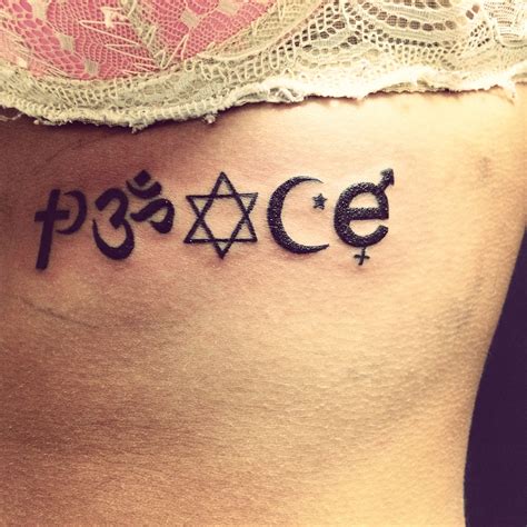peace tattoo sign 8