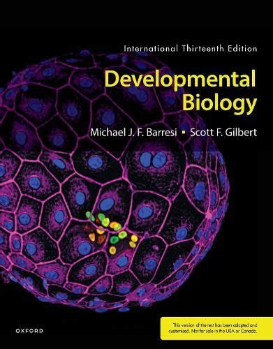 Developmental Biology Amazon Co Uk Barresi Michael Gilbert Scott