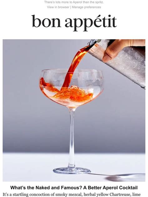 Bon Appétit The Naked and Famous Is a Better Aperol Cocktail Milled